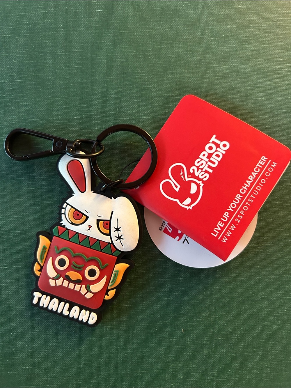 Thailand Bloody Bunny Mask Keychain